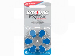 Imagen del producto PILAS AUDIFONO RAYOVAC  EXT 675 AZUL 6 U