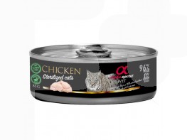 Imagen del producto Alpha Spirit lata gato estéril, pato 18x85gr