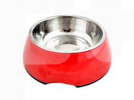 Imagen del producto Petuky Comedero 2 en 1 rojo 22x7,5cm