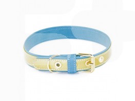 Imagen del producto Artleather collar liso turquesa 55cm