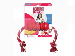 Imagen del producto Dental kong with a rope-medium