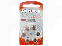 Imagen del producto Rayovac pilas audífono 312 marrón new advanced 6uds