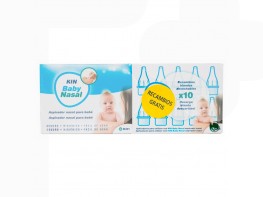 Imagen del producto Kin baby aspirador nasal + recambio pack