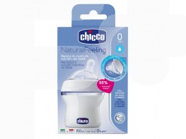 Imagen del producto Chicco Natural Feeling biberón silicona flujo normal 150ml