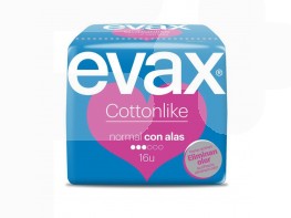 Imagen del producto Evax compresas cottonlike normal 16 uds
