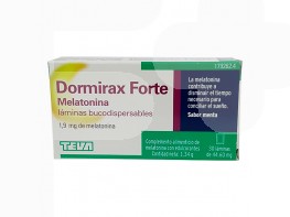 Imagen del producto DORMIRAX MELATONINA FORTE 30 LAMINAS BUC