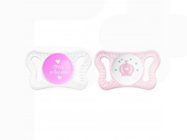 Imagen del producto Chicco Chupete micro silicona rosa 0-2 meses 2 uds