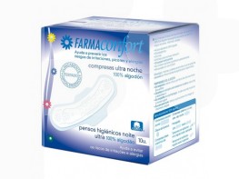 Imagen del producto COMPRESA FARMACONFORT NOCHE ALGODON 10UN