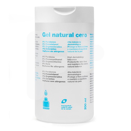 Interapothek gel de baño natural cero 200ml