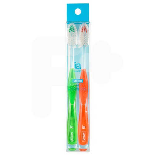 Interapothek cepillo dental medio pack 2uds