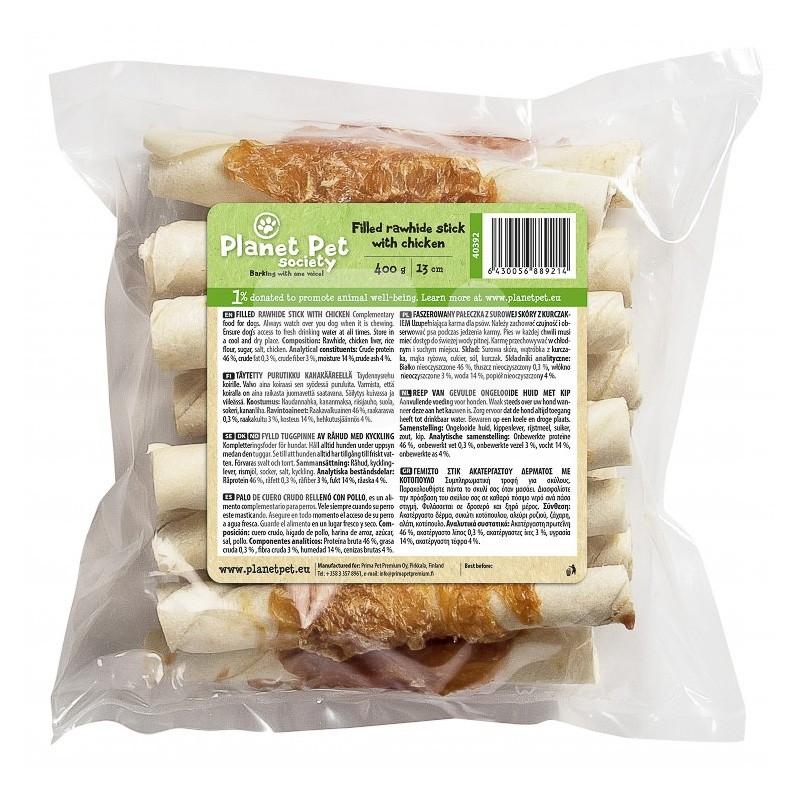 Planet Pet rollito prens pollo 13cm 400g