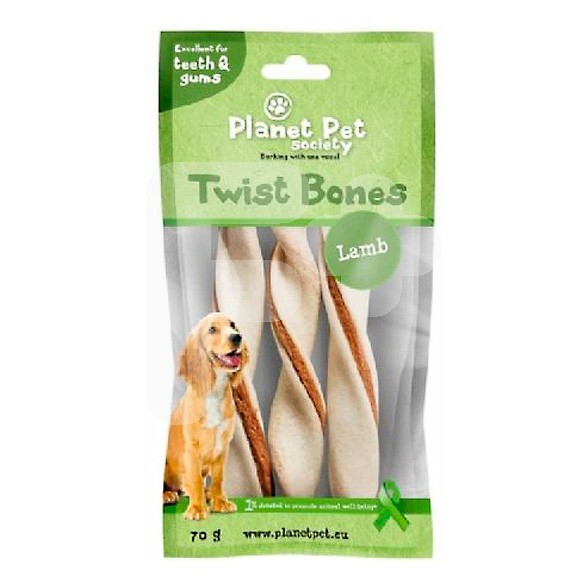 Planet Pet Pps lamb twist bone 14cm, 3 pcs, 70 g