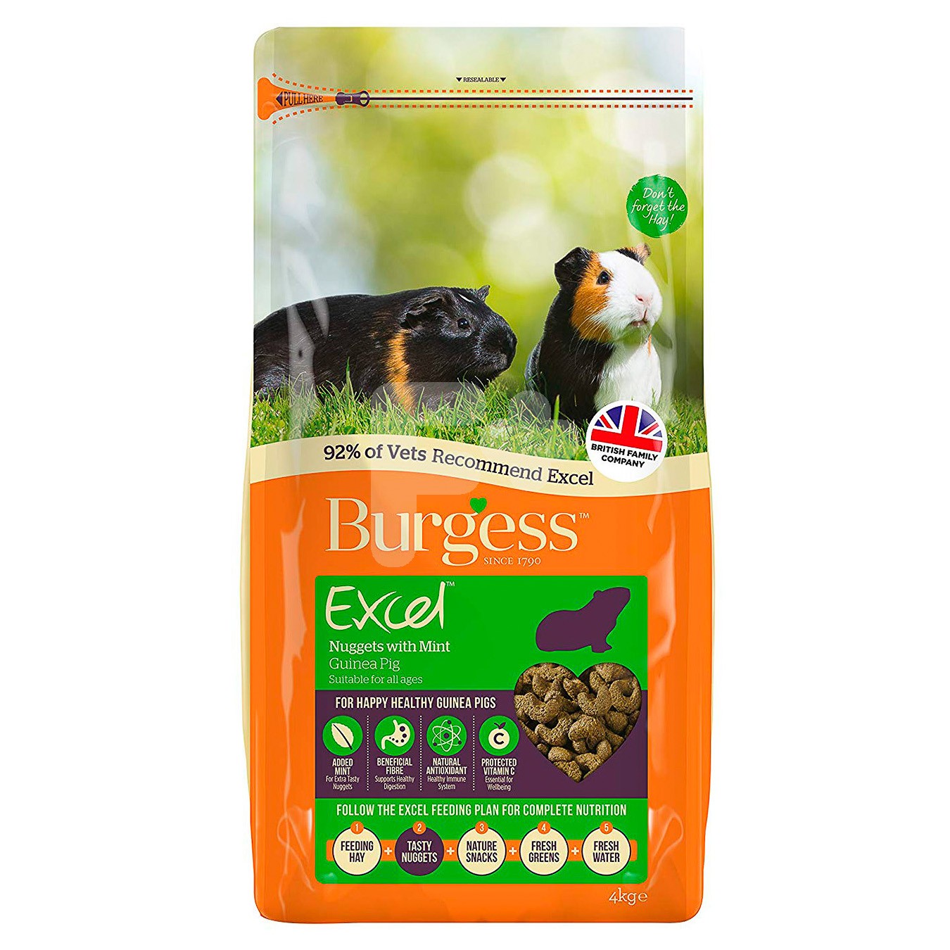 Burgess Excel guinea pig nuggets 2kg