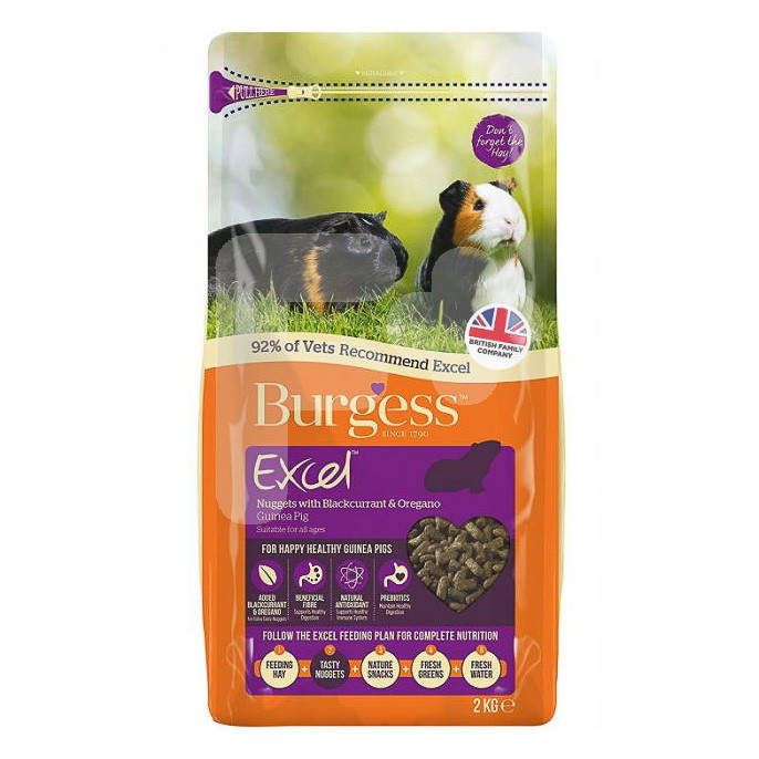 Burgess Burgess excel guinea pig blackcu & oregano 2kg