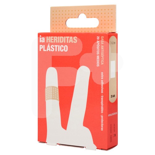Interapothek apósitos plástico 7x2cm 20uds