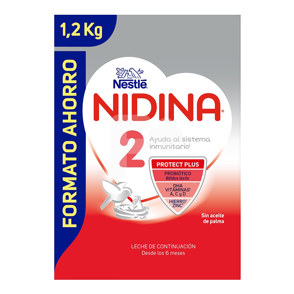 Nestlé nidina 2 premium continuación 1200gr