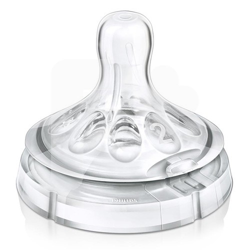 Avent natural tetina f.lento 1 mes 2 und