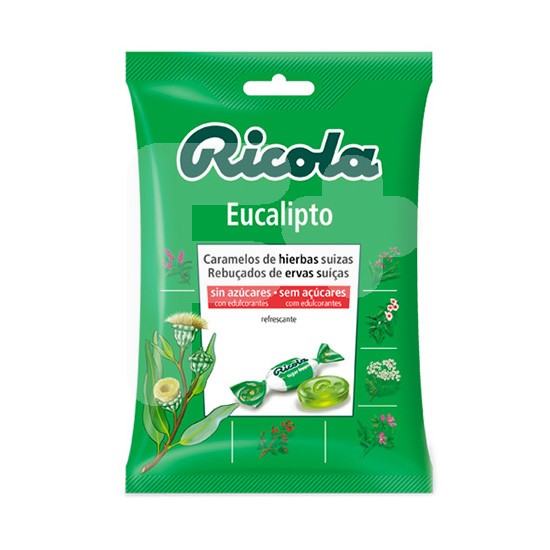 Ricola caramelos eucalipto sin azucar 70g