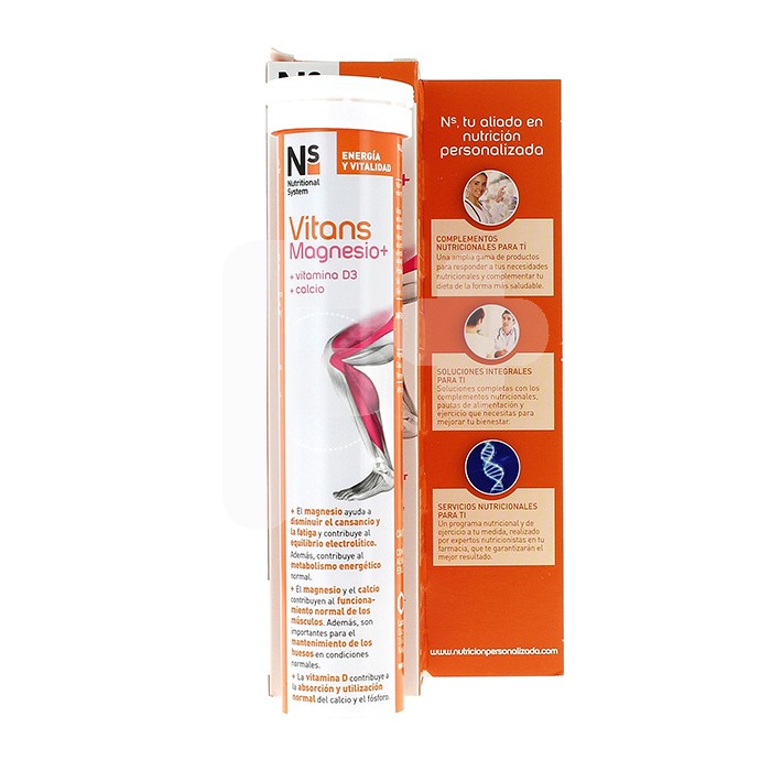 N+s magnesio 15 comprimidos efervescente