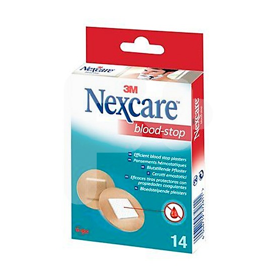 Nexcare blood stop redonda 22,5mm 14 uds
