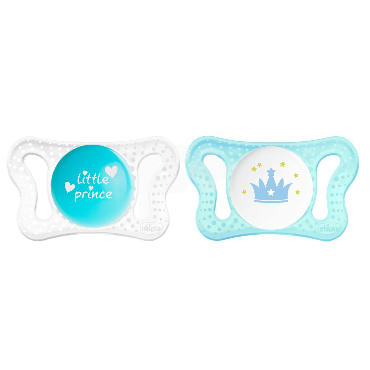 Chicco Chupete micro silicona azul 0-2 meses 2 uds