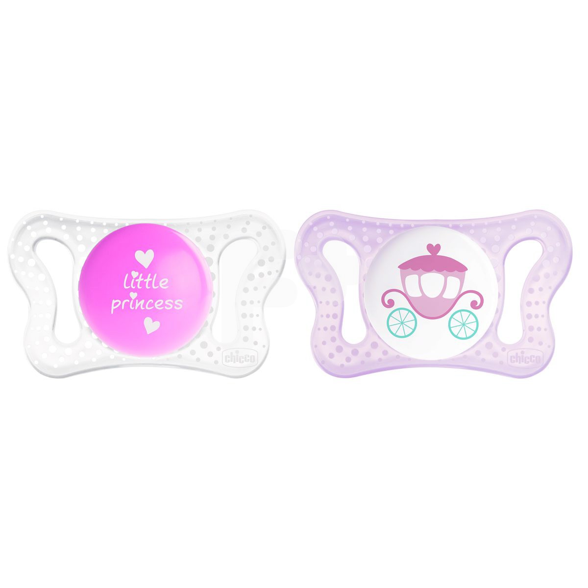 Chicco Chupete micro silicona rosa 0-2 meses 2 uds