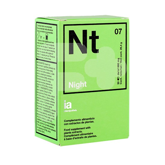 Interapothek Night (quemagrasas nocturno) 30 cápsulas