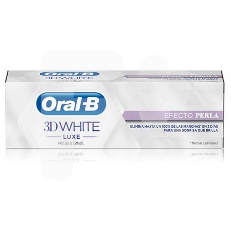 OralB Pack B pasta + 3D white luxe perla 75ml