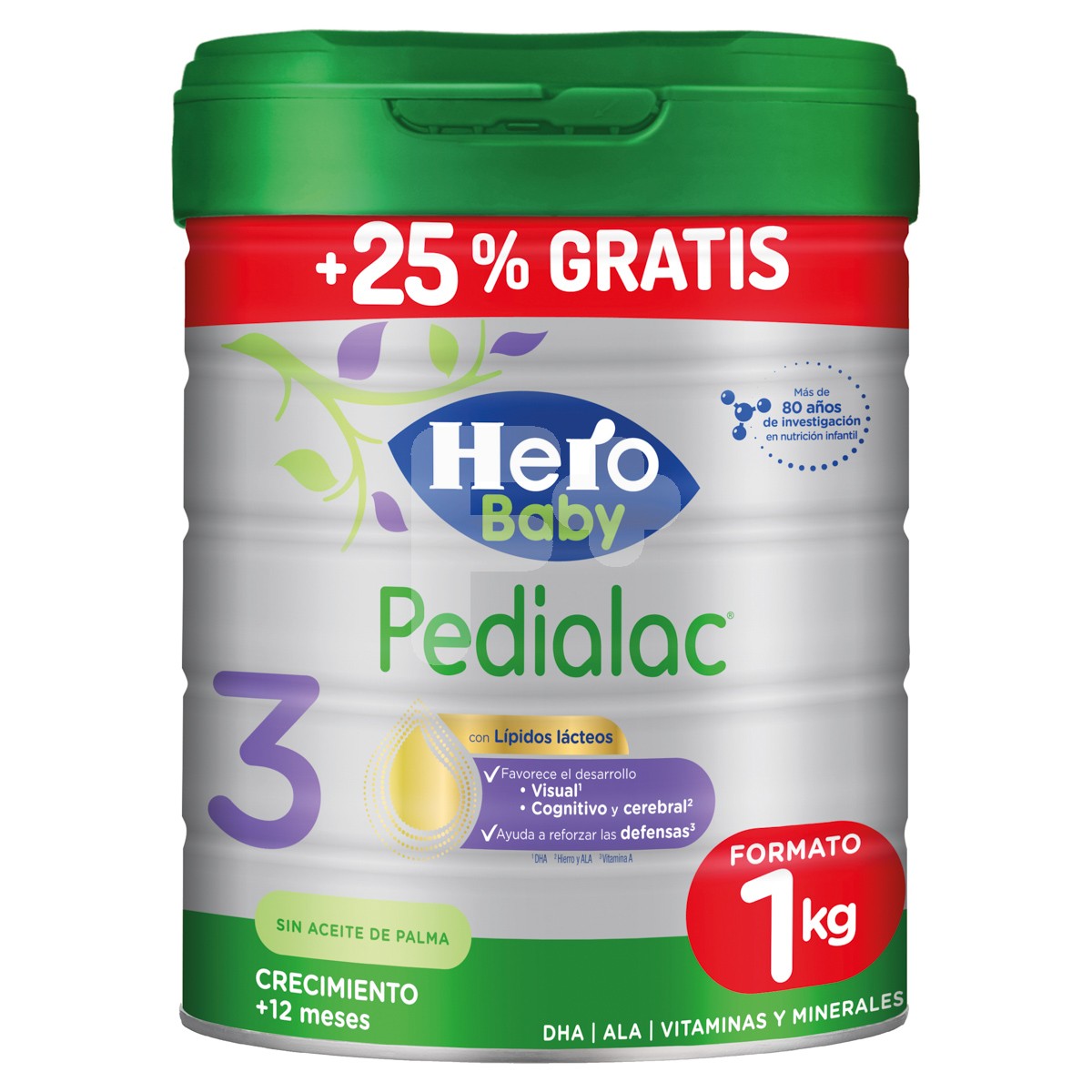 Hero baby Pedialac 3 1kg +25% gratis