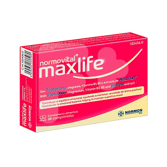 Normovital maxlife 30 comprimidos