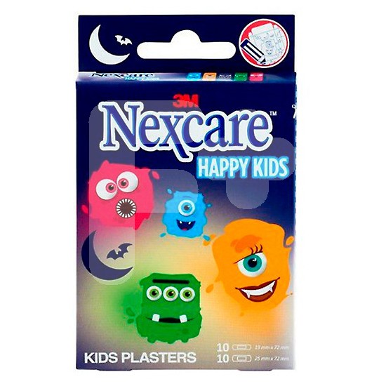 Nexcare kids plasters monsters 20 surtid