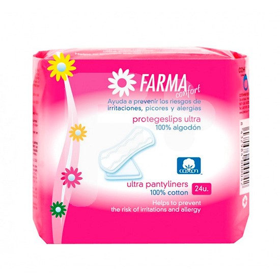 Protegeslip farmaconfort algodón 24uds