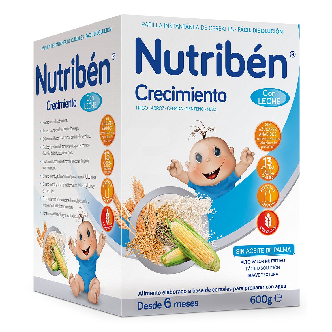 Nutribén Crecimiento con leche 600gr