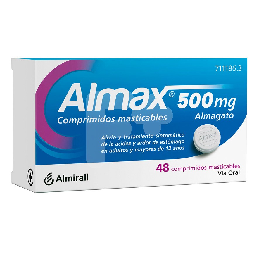 Almax 500mg 48 comprimidos masticables