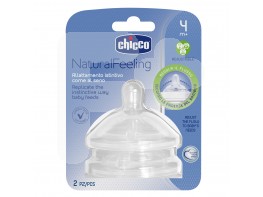 Chicco Tetina natural feeling flujo regulable +4 meses 2uds