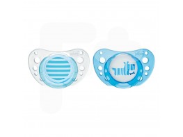 Chicco Chupete physio air caucho azul 0-6 meses 2uds