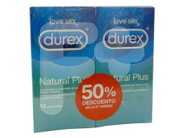 Durex Natural Plus preservativos 2x12 uds