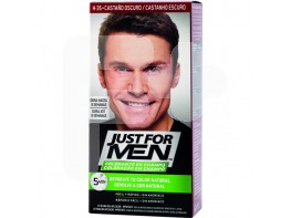 Just for men colorante en champú castaño oscuro